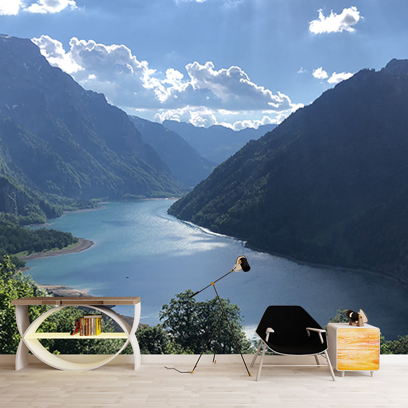 Photography Stain Resistant Mural Wallpaper Majestic Mountains Indoor Wall Mural