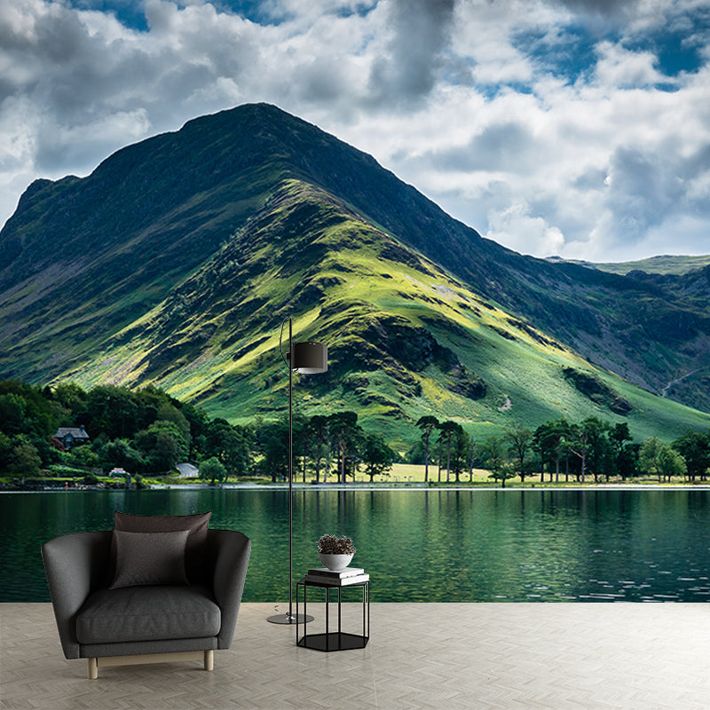 Modern Style Mural Wallpaper Majestic Mountains Photography Indoor Wall Mural