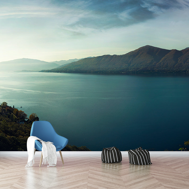 Modern Style Mural Wallpaper Majestic Mountains Photography Indoor Wall Mural