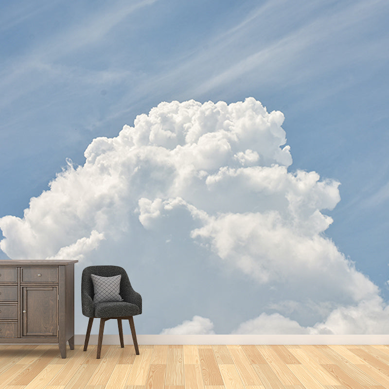 Photography Stain Resistant Mural Wallpaper Sky Sleeping Room Wall Mural