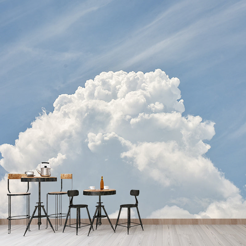 Photography Stain Resistant Mural Wallpaper Sky Sleeping Room Wall Mural