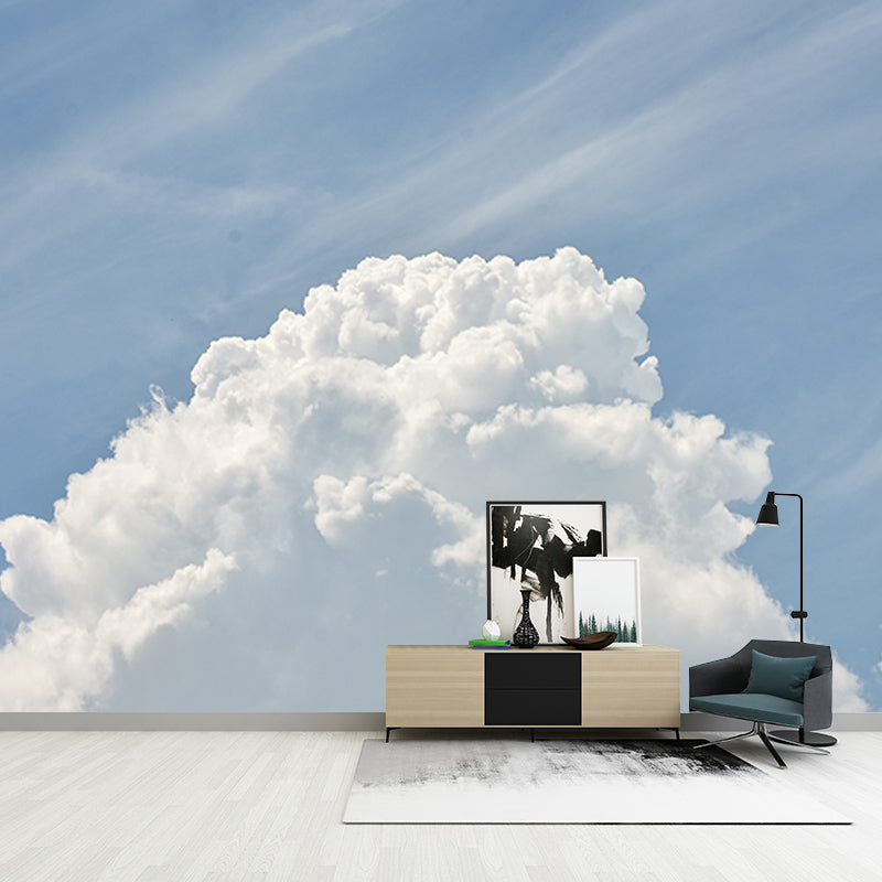 Photography Stain Resistant Mural Wallpaper Sky Sleeping Room Wall Mural