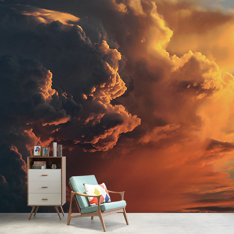 Modern Style Mural Wallpaper Sky Environment Friendly Bedroom Wall Mural