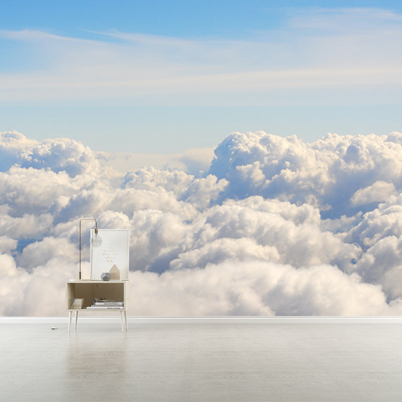 Modern Style Mural Wallpaper Sky Environment Friendly Bedroom Wall Mural