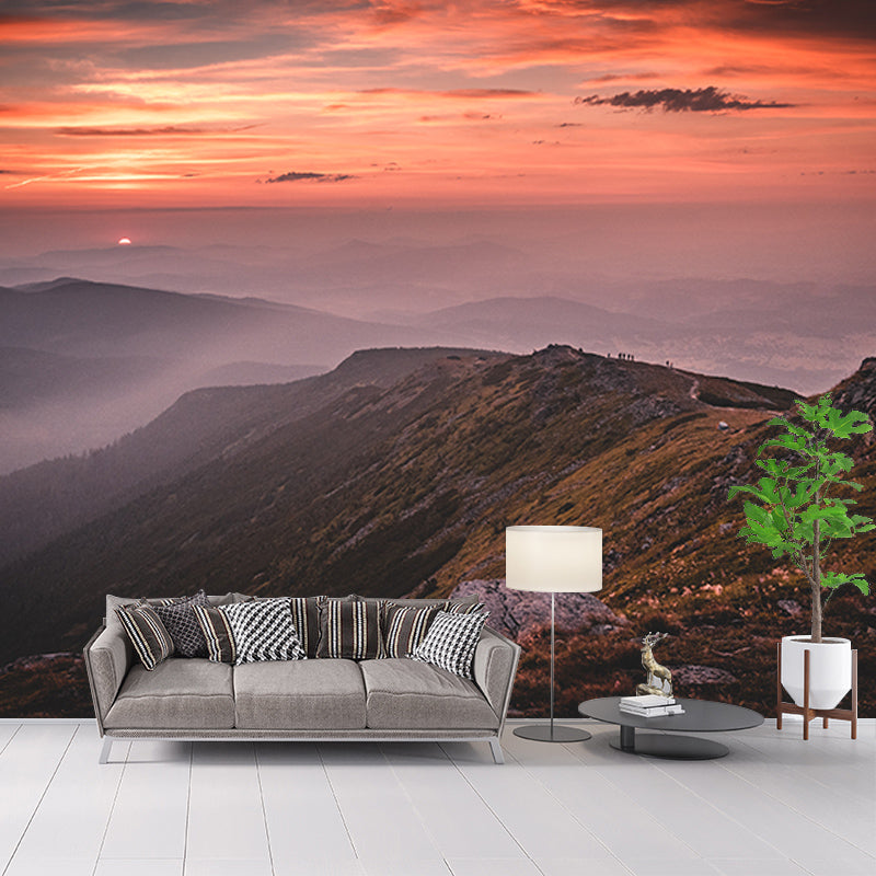 Photography Environment Friendly Mural Wallpaper Majestic Mountains Bedroom Wall Mural