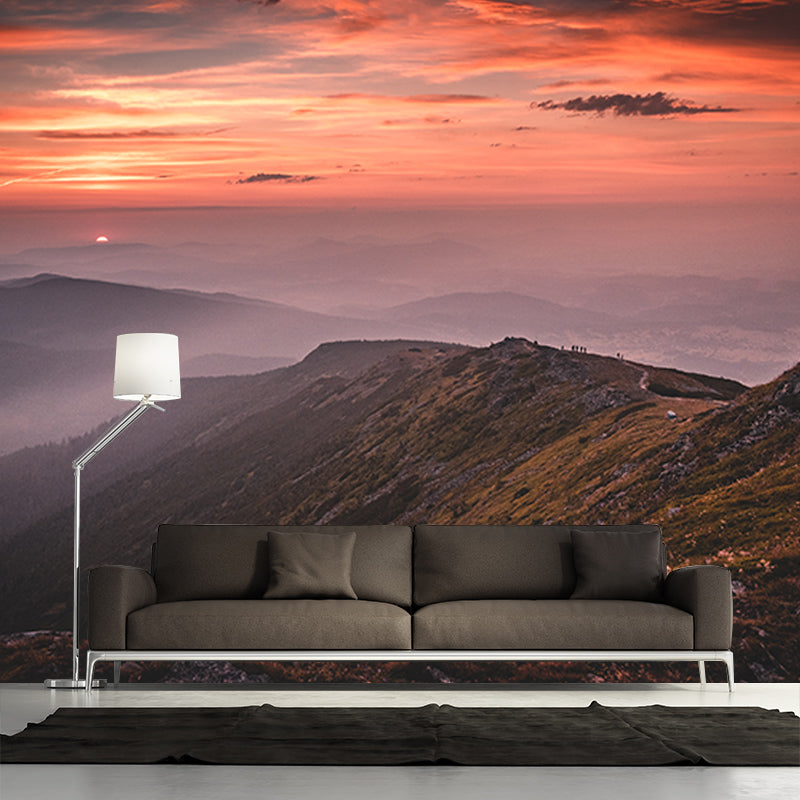 Photography Environment Friendly Mural Wallpaper Majestic Mountains Bedroom Wall Mural