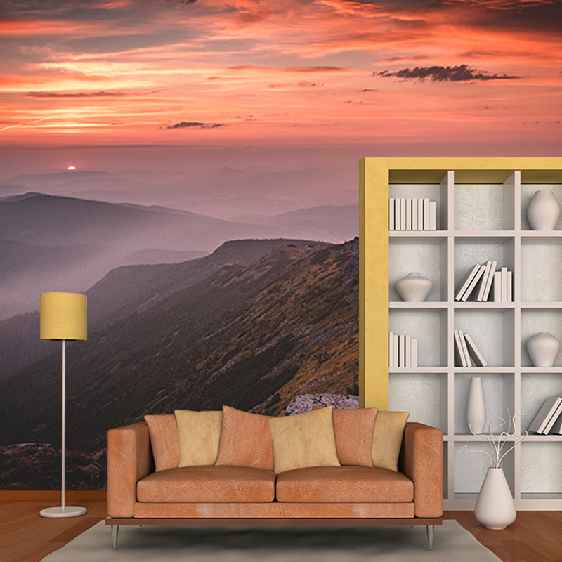 Photography Environment Friendly Mural Wallpaper Majestic Mountains Bedroom Wall Mural