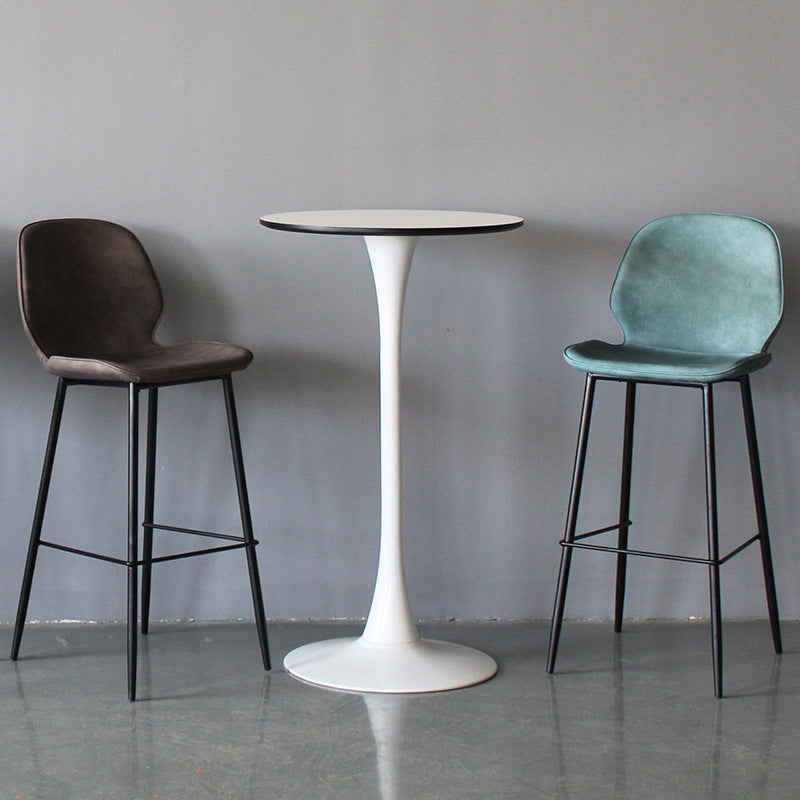 Contemporary Round Counter Table Dining Metal Counter Table for Restaurant