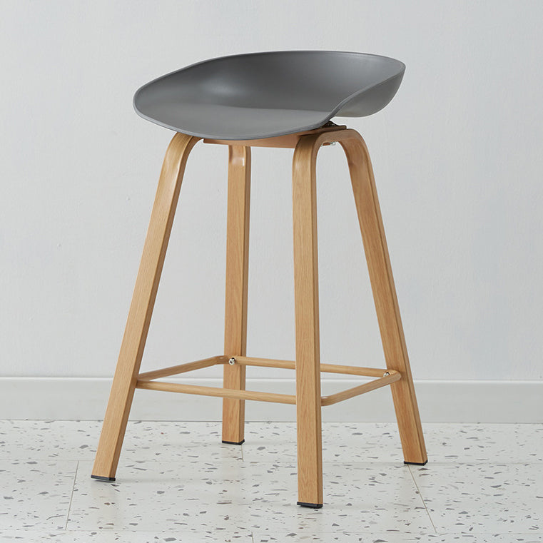 Metal Contemporary Dining Kitchen Room Armless Stool Low Back Bar Stool