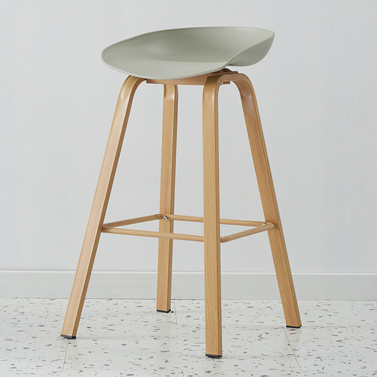 Metal Contemporary Dining Kitchen Room Armless Stool Low Back Bar Stool