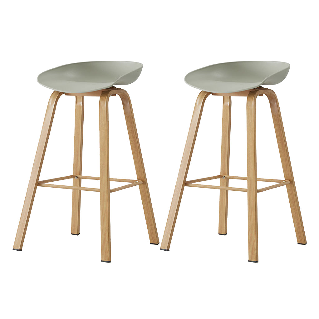 Metal Contemporary Dining Kitchen Room Armless Stool Low Back Bar Stool