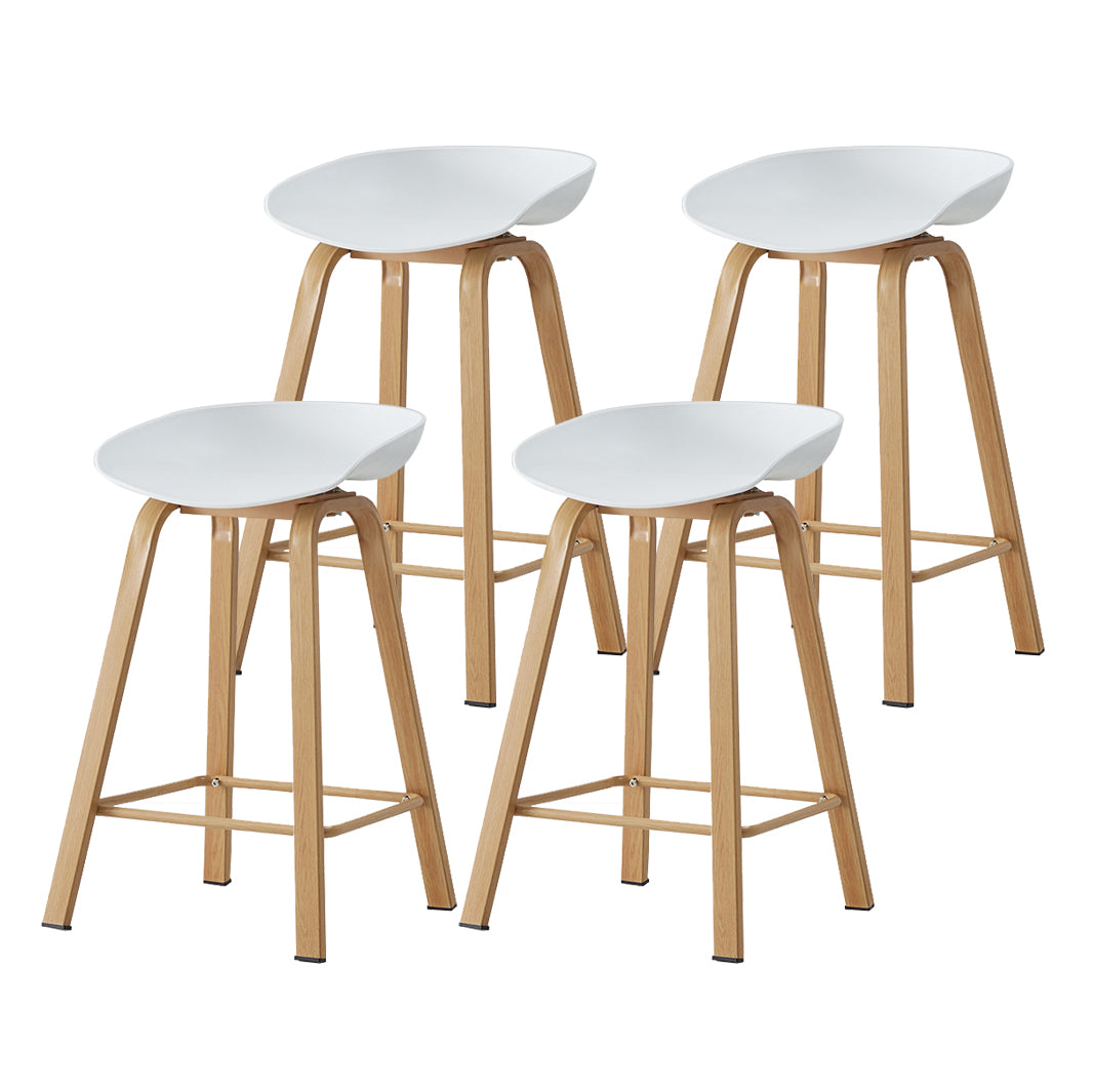 Metal Contemporary Dining Kitchen Room Armless Stool Low Back Bar Stool