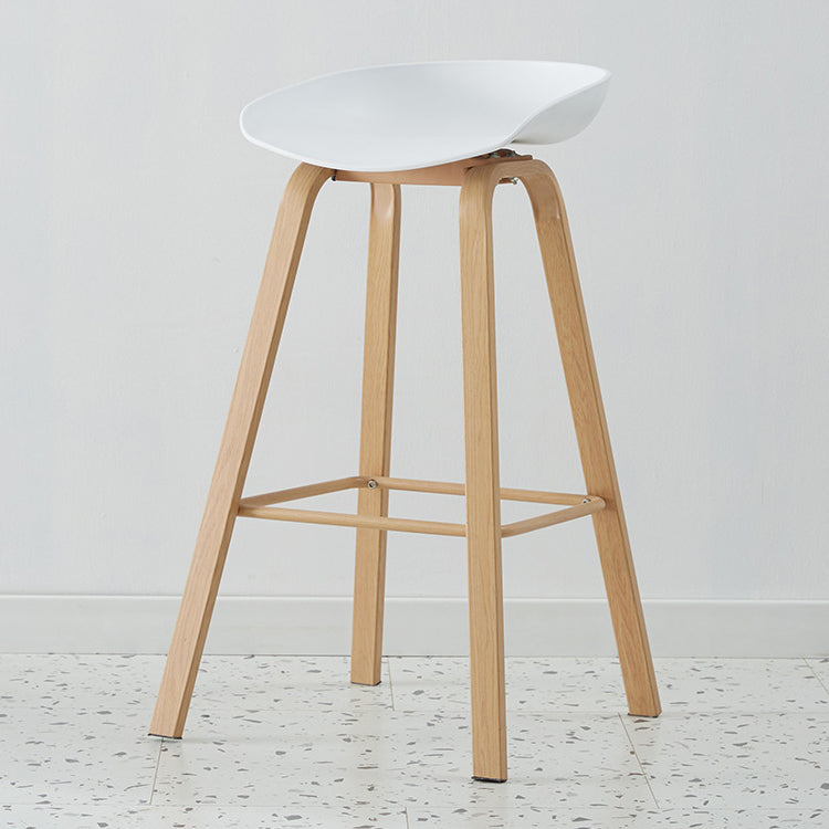 Metal Contemporary Dining Kitchen Room Armless Stool Low Back Bar Stool