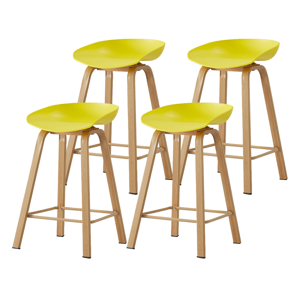 Metal Contemporary Dining Kitchen Room Armless Stool Low Back Bar Stool