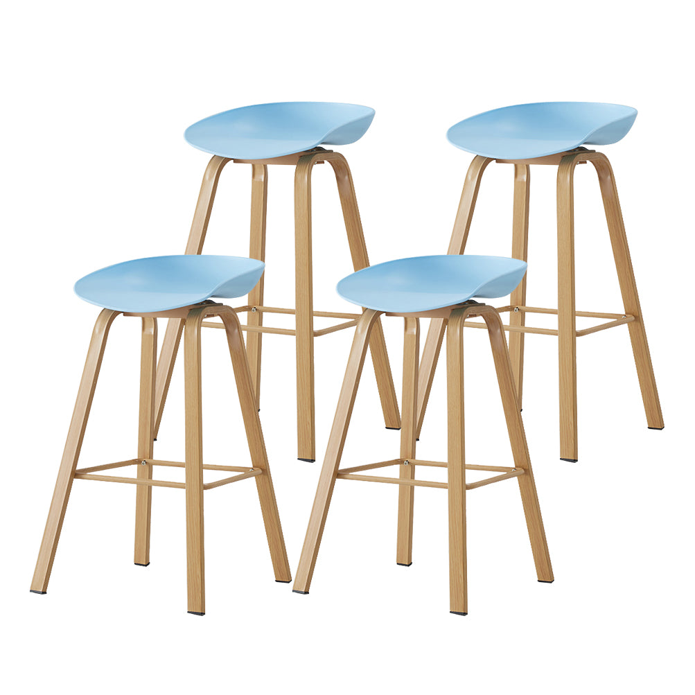 Metal Contemporary Dining Kitchen Room Armless Stool Low Back Bar Stool