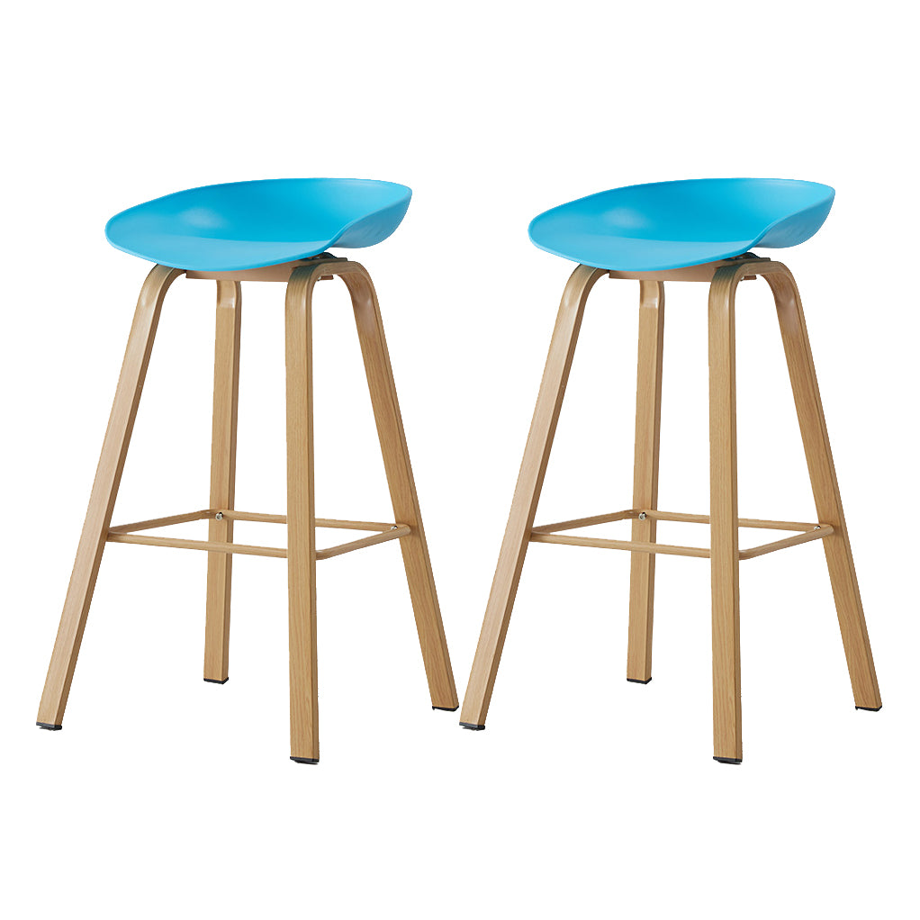 Metal Contemporary Dining Kitchen Room Armless Stool Low Back Bar Stool