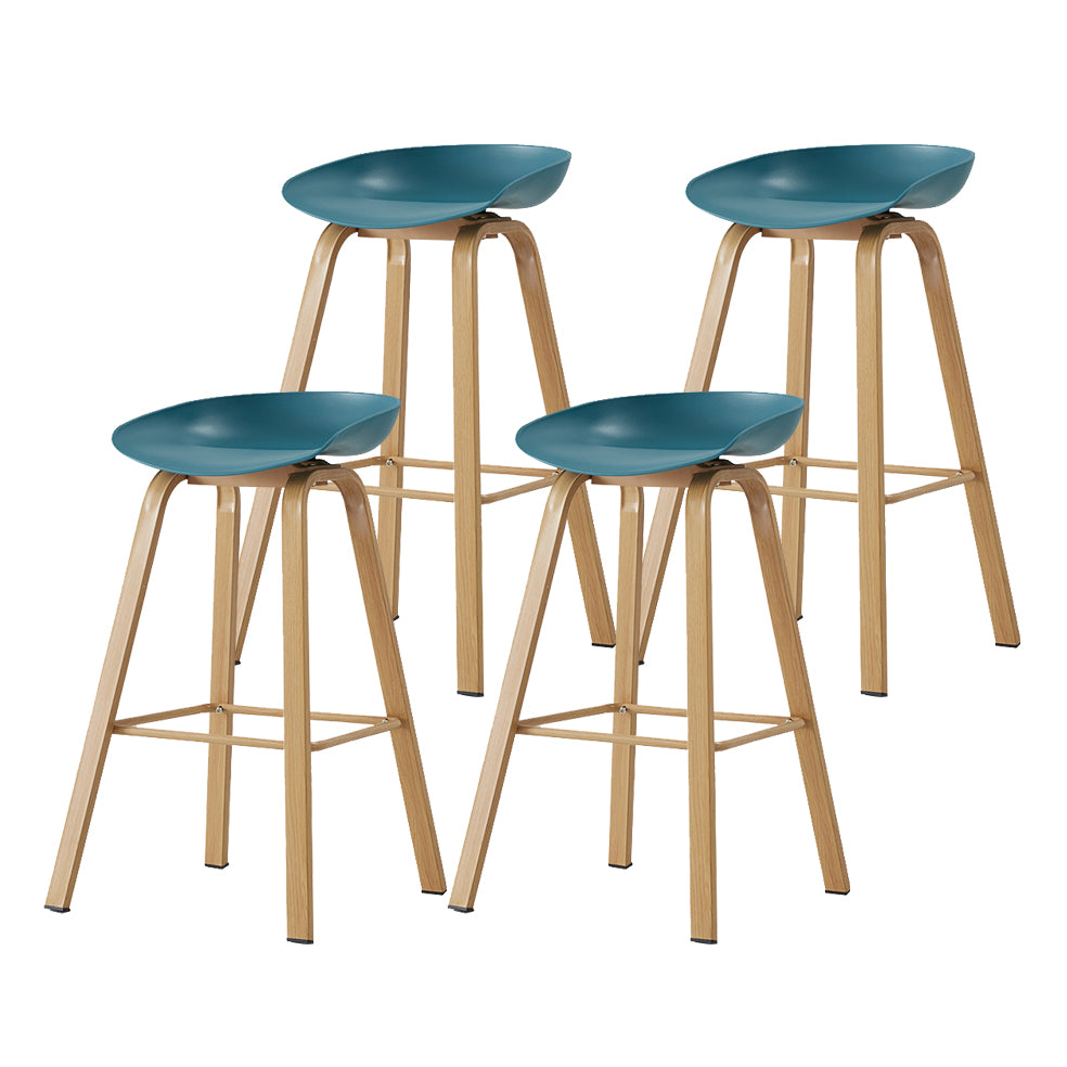 Metal Contemporary Dining Kitchen Room Armless Stool Low Back Bar Stool