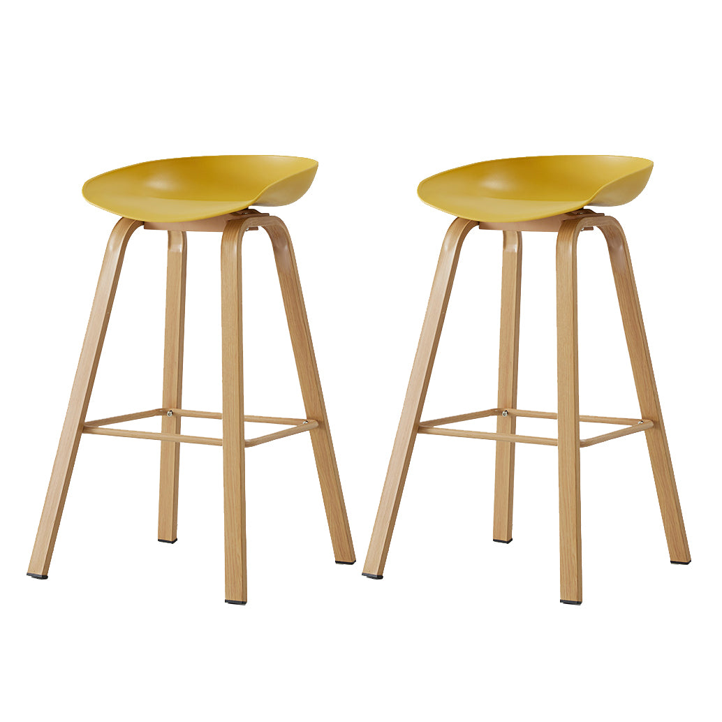 Metal Contemporary Dining Kitchen Room Armless Stool Low Back Bar Stool