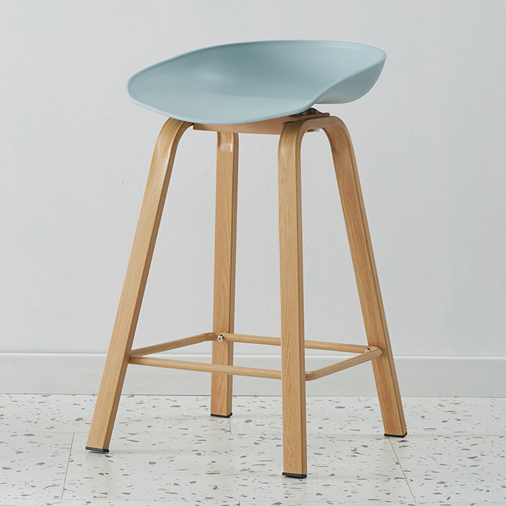 Metal Contemporary Dining Kitchen Room Armless Stool Low Back Bar Stool