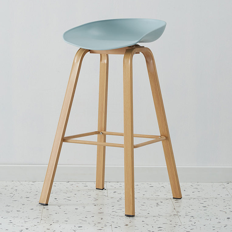 Metal Contemporary Dining Kitchen Room Armless Stool Low Back Bar Stool
