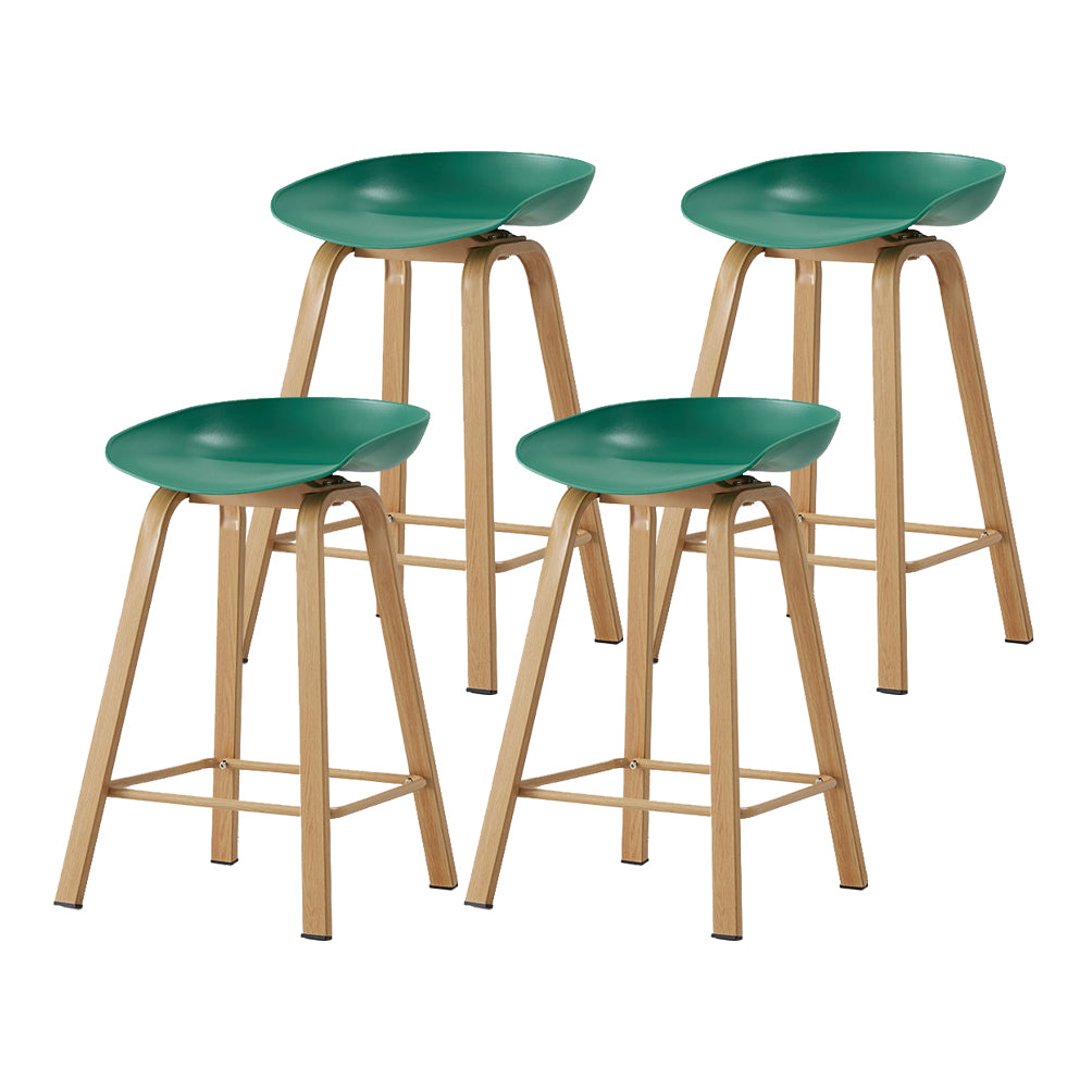 Metal Contemporary Dining Kitchen Room Armless Stool Low Back Bar Stool