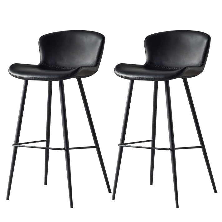 Metal Industrial Kitchen Dining Room Armless Stool Low Back Bar Stool