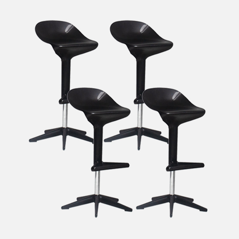 Modern Liftable Bar-stool Low Back Bar Stool with Metal Legs