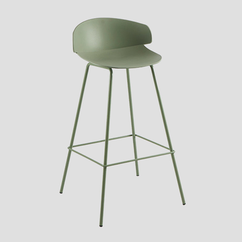 Contemporary Design Plastic Counter Barstools Low Back Stools for Home