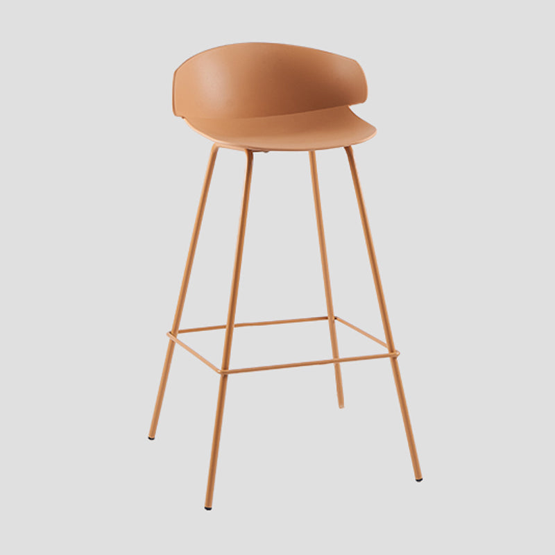 Contemporary Design Plastic Counter Barstools Low Back Stools for Home