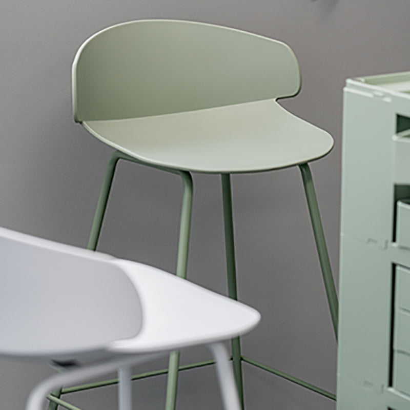 Contemporary Design Plastic Counter Barstools Low Back Stools for Home