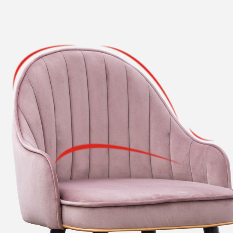 Metal Contemporary Dining Room Arm Stool Kitchen Low Back Bar Stool