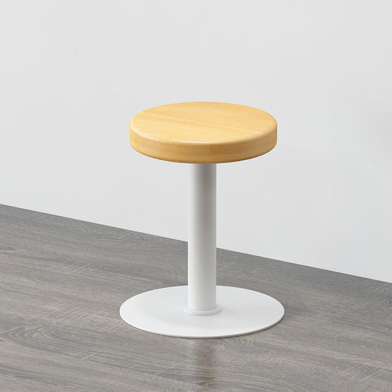 Contemporary Footrest Backless Barstool Matte Finish Home Stool