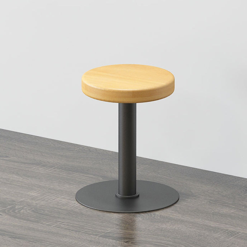 Contemporary Footrest Backless Barstool Matte Finish Home Stool