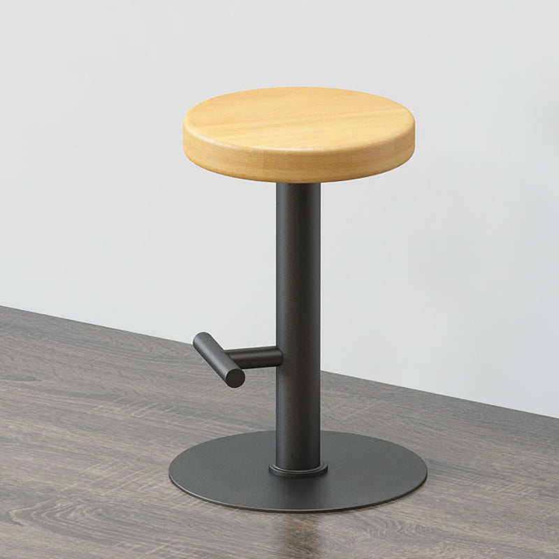 Contemporary Footrest Backless Barstool Matte Finish Home Stool