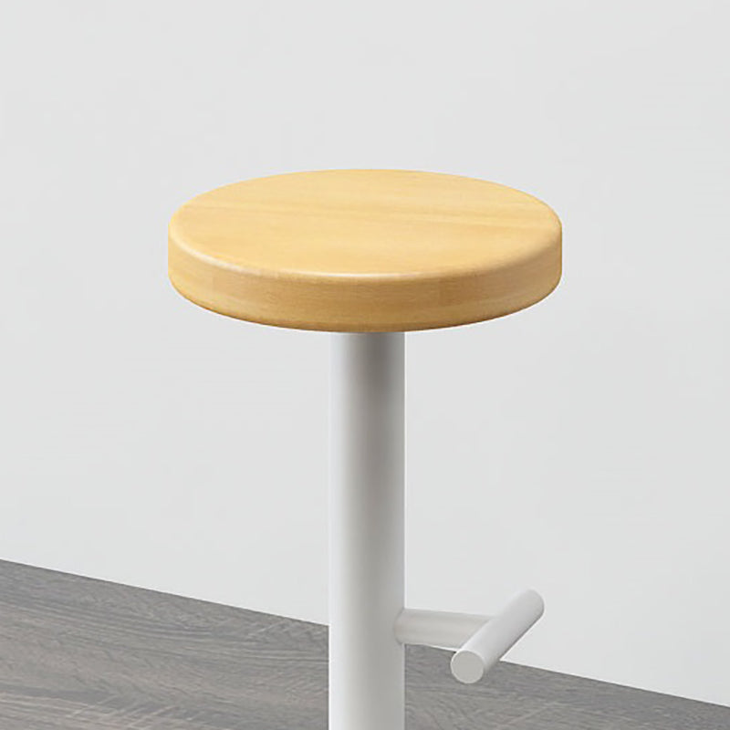 Contemporary Footrest Backless Barstool Matte Finish Home Stool