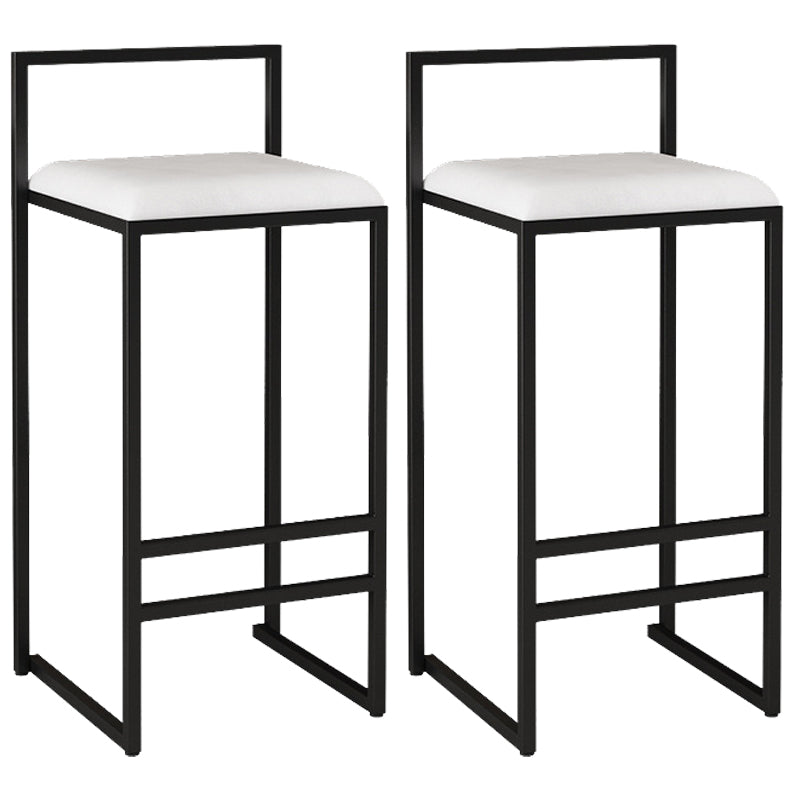 Contemporary Bar and Counter Stool Low Back Stool with Sled Base