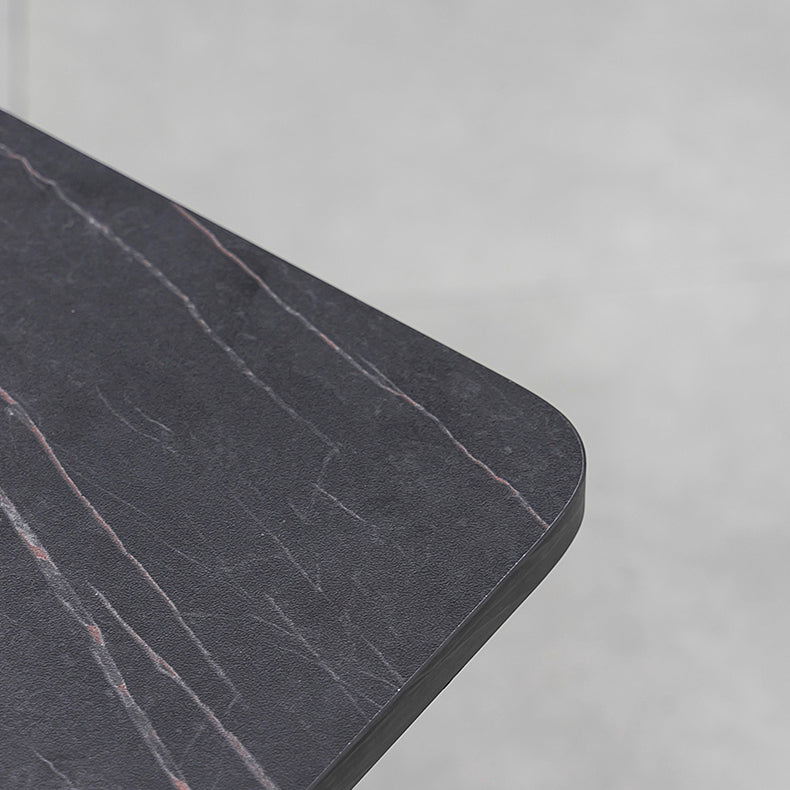 Modern 1/2/5/7 Pieces Foldable Dinette Set Black Wood Dining Table Set for Kitchen