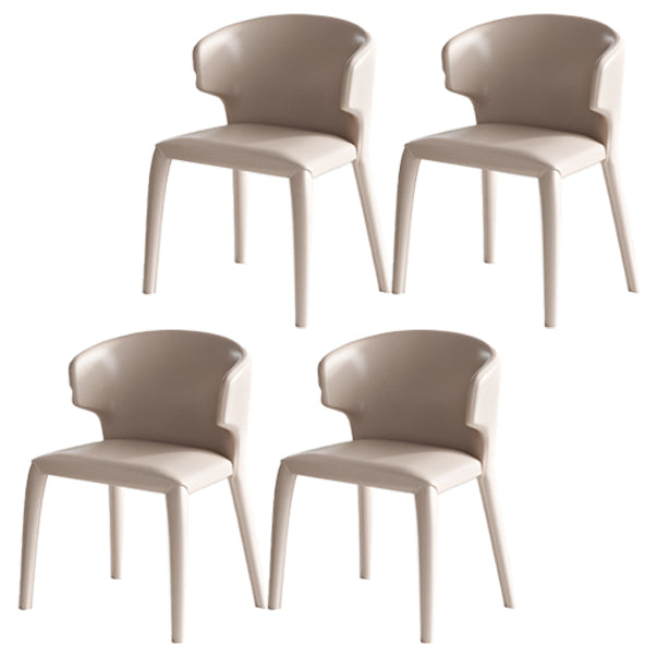 Designer Style 1/3/4/5/6 Pieces Dining Set Sintered Stone Dining Table with Leather Chairs