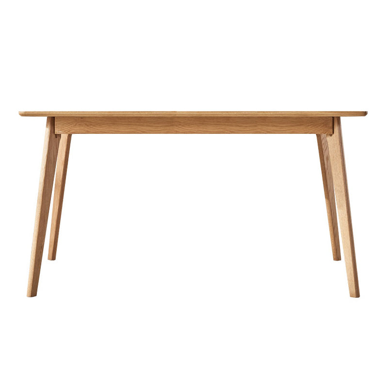 Modern Oak Wood Table for Restaurant Rectangle Dining Table with 4 Legs