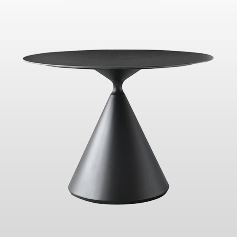Metal Modern Round Dining Table Sintered Stone Table for Dining Room