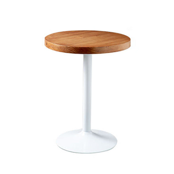 Metal Industrial Indoor Table Pine Solid Wood Top Table for Dining Room