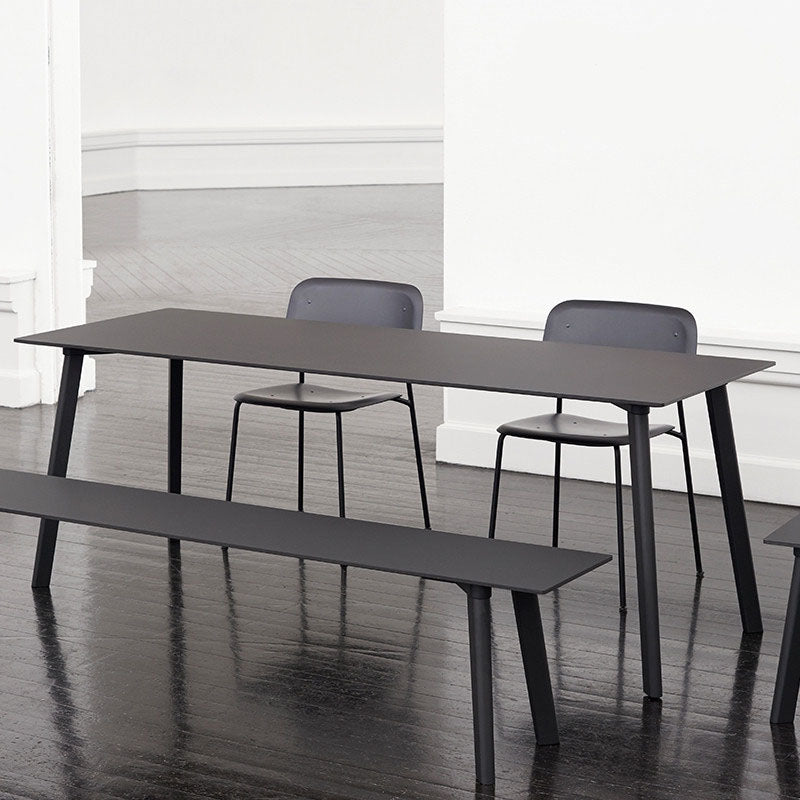 Modern Solid Wood Dinette Table Rectangle Home Desk 4 Legs Dining Table
