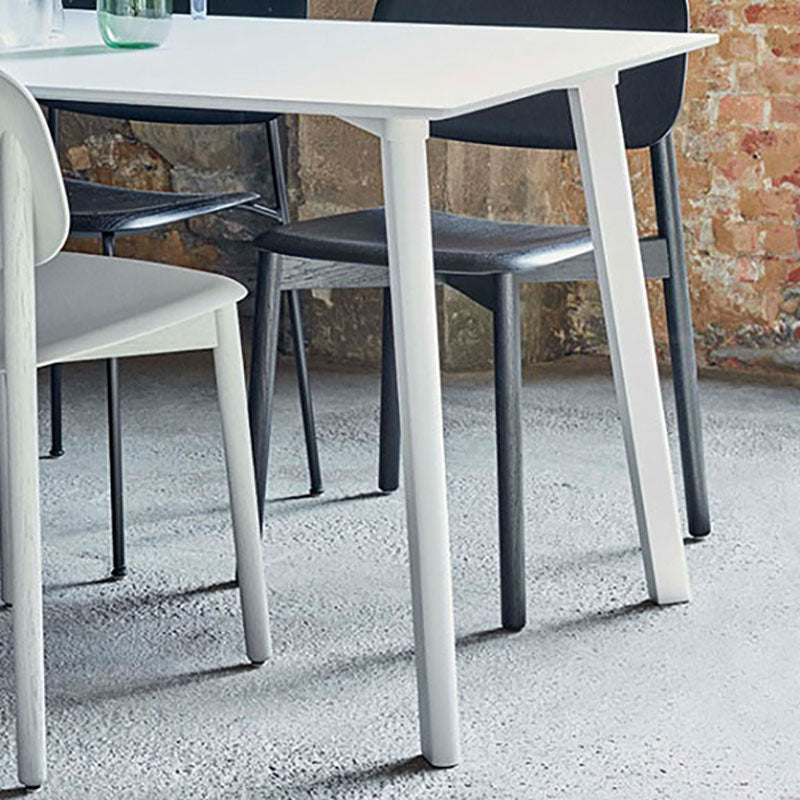Modern Solid Wood Dinette Table Rectangle Home Desk 4 Legs Dining Table
