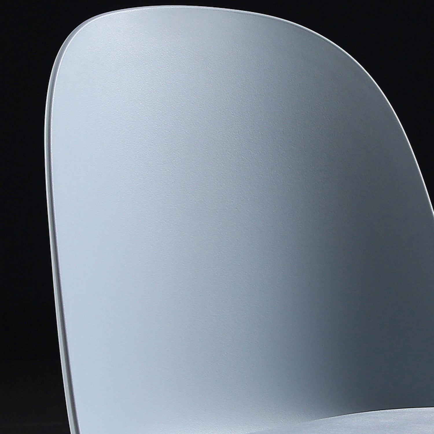 Scandinavian Plastic Kitchen Dining Room Chair Solid Back Side Chair