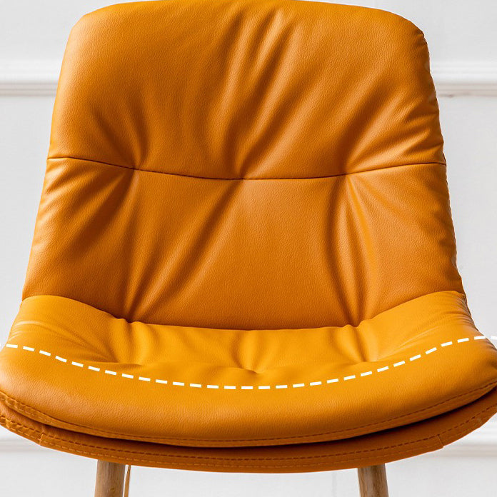 Modern Wood Kitchen Dining Room Armless Stool Low Back Bar Stool