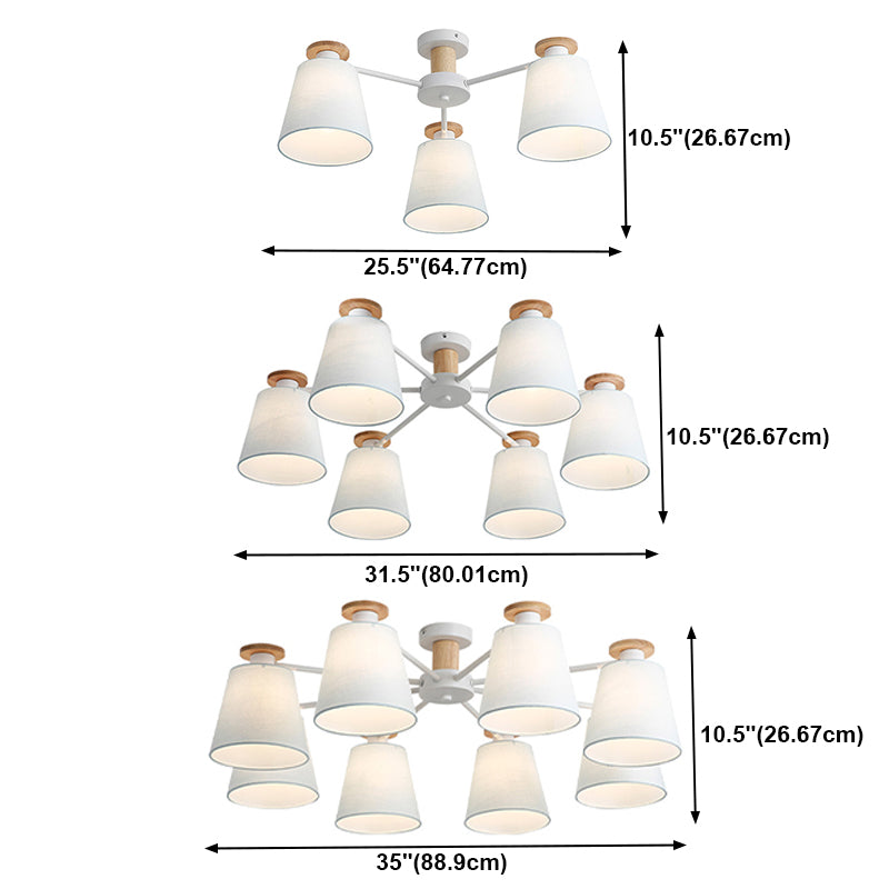 Lámpara de techo múltiple de estilo cilíndrico de estilo moderno