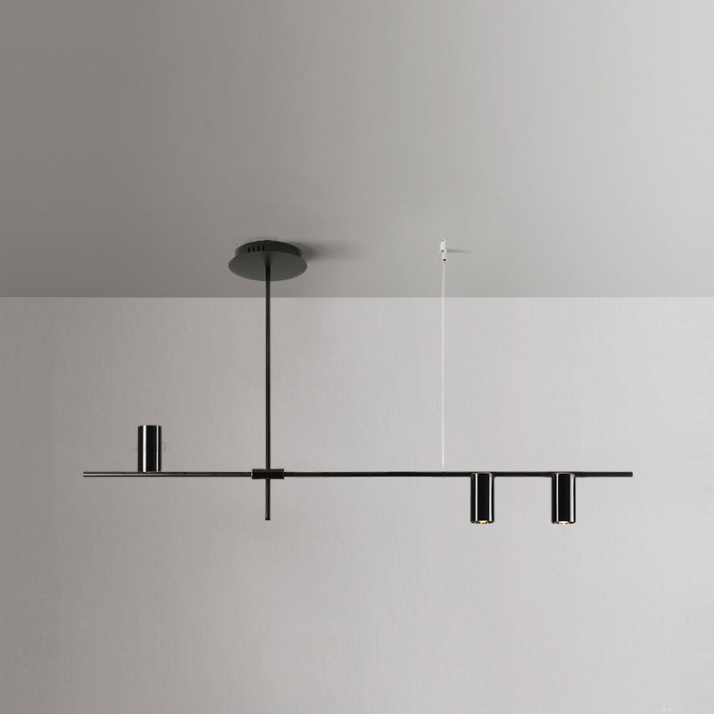 Luci a sospensione contemporanea Luci dell'isola cilindri Metal per l'isola della cucina