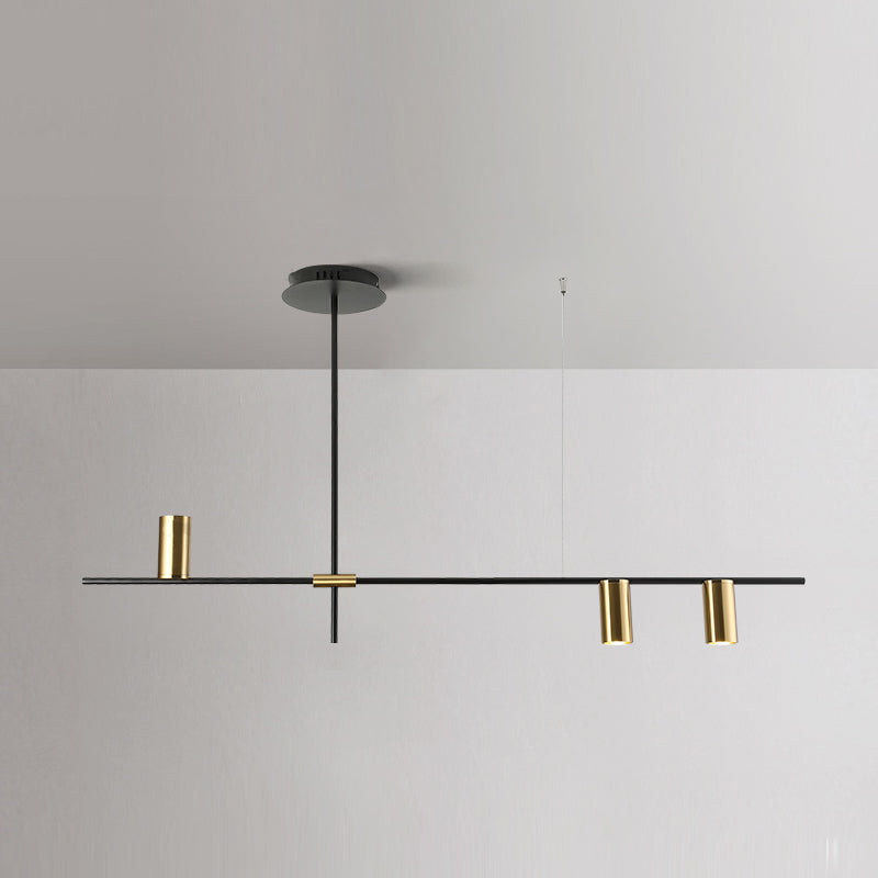 Luci a sospensione contemporanea Luci dell'isola cilindri Metal per l'isola della cucina