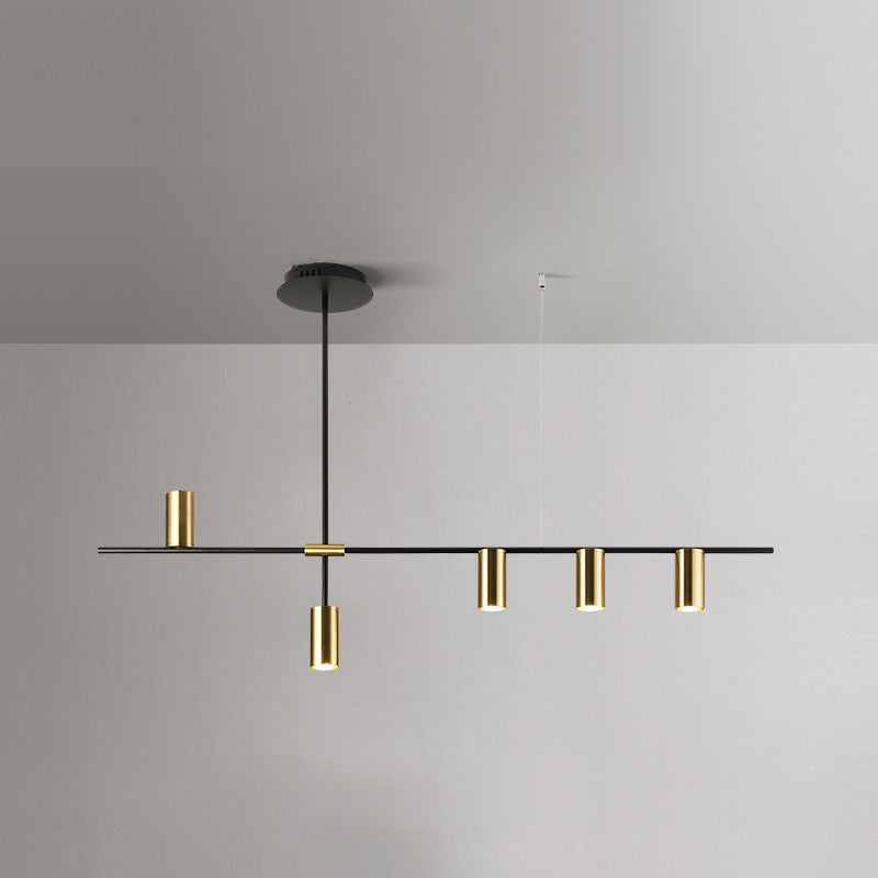 Luci a sospensione contemporanea Luci dell'isola cilindri Metal per l'isola della cucina