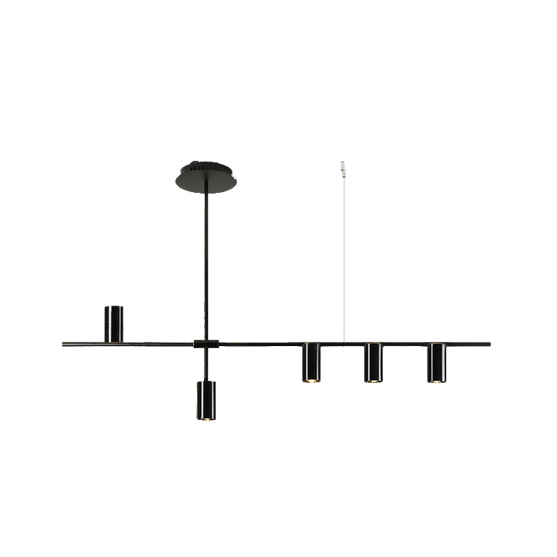 Luci a sospensione contemporanea Luci dell'isola cilindri Metal per l'isola della cucina